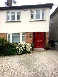 After Painting the outside of PVC windows  on a Dublin home by Abhaile Decorators, Ireland
