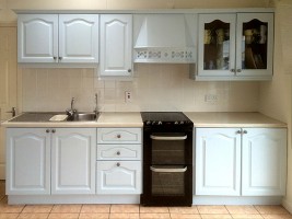 After hand painting of a kitchen in a Dublin home by Abhaile Decorators, Robery Hanvey Ireland