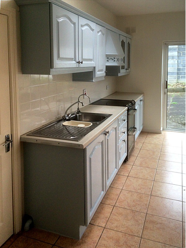 After hand painting of a kitchen in a Dublin home by Abhaile Decorators, Robery Hanvey Ireland