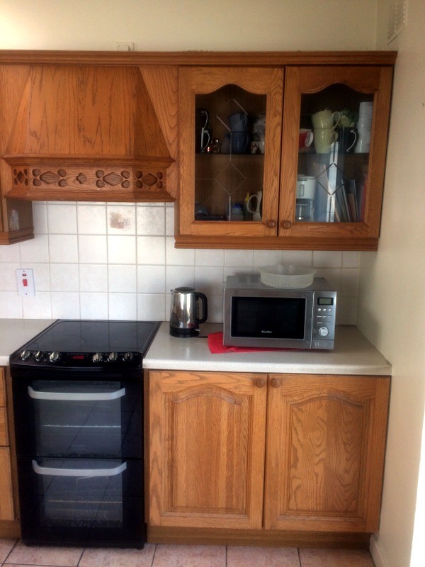 Before hand painting of a kitchen in a Dublin home by Abhaile Decorators, Robery Hanvey Ireland