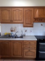 Before hand painting of a kitchen in a Dublin home by Abhaile Decorators, Robery Hanvey Ireland