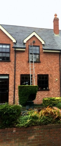 External house painting of a Dublin home by  Abhaile Decorators, Robert Hanvey, Ireland