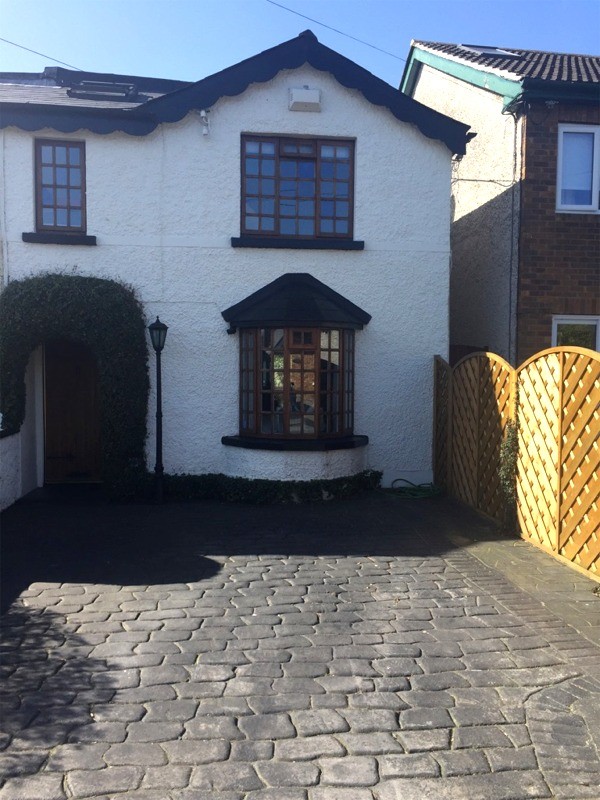 Outside painting of a Dublin house by  Abhaile Decorators, Dublin,  Ireland