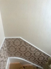 Wallpapering and painting a Stairway & Hallway, Dublin - Quality home decoration by Abhaile Decorators, Ireland