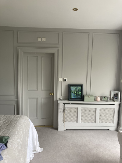 Bedroom with panels painted by Abhaile Decorators, Dublin, Ireland Bedroom with panels painted by Abhaile Decorators, Dublin, Ireland