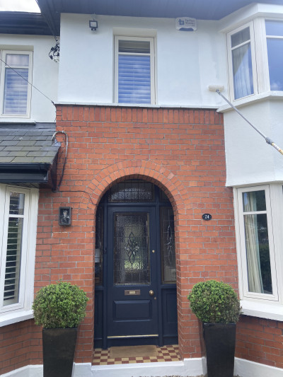 Painting the outside of a Dublin home by Abhaile Decorators, Ireland