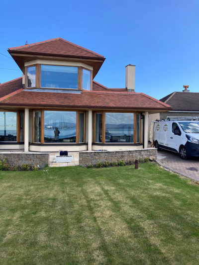 Outside painting of a Dublin home by Abhaile Decorators, Ireland